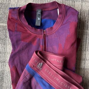 Stella McCartney Burgundy and Purple Activewear Set